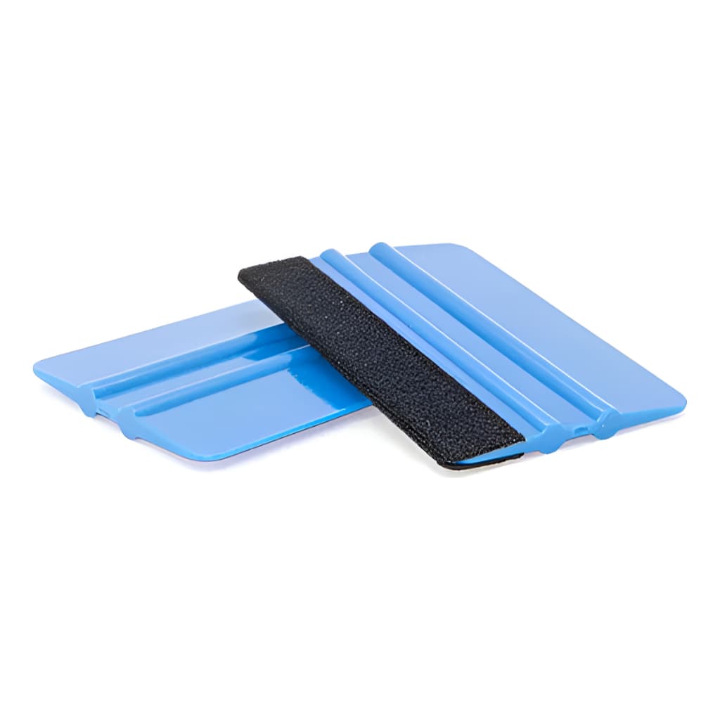 2 Espátulas Rígidas Silicone Com Feltro Para Aplicação de Insulfilm e Envelopamento