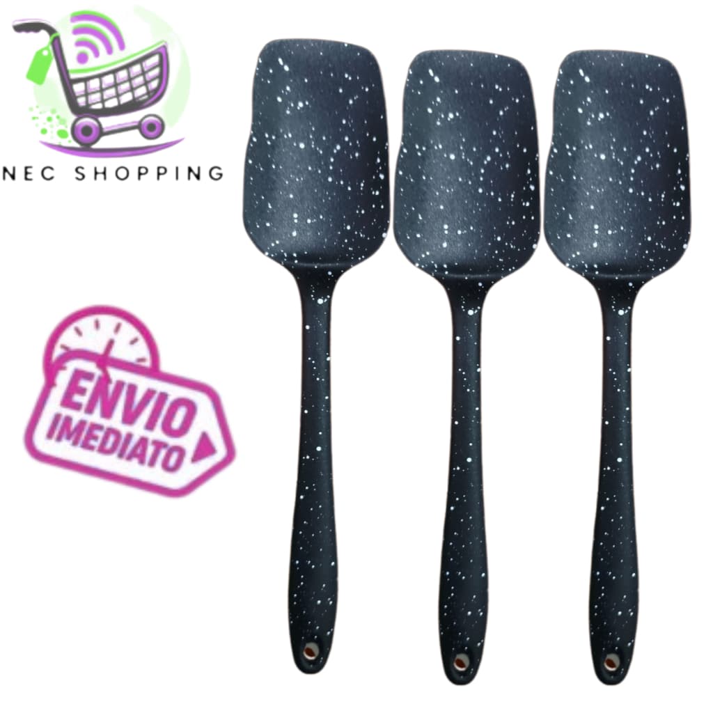 04 unid Espátulas reta  silicone 26 cm Raspadora Premium confeitaria
