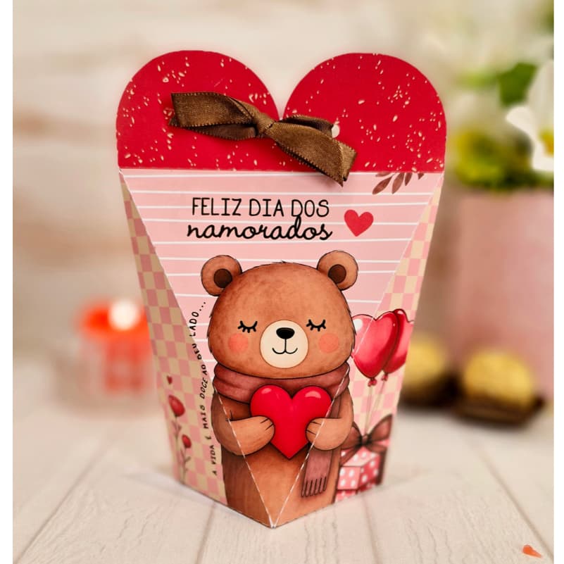 Caixa Coração Personalizada Presente Criativo Dia dos Namorados
