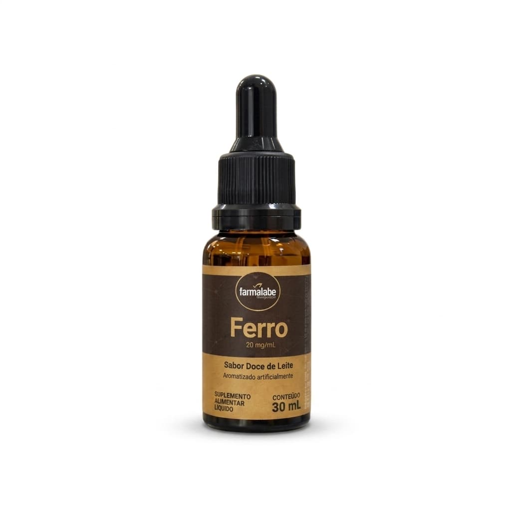 Ferro Líquido em Gotas 30ml  -  Alta Absorção Energia e Combate à Fadiga - 30ml