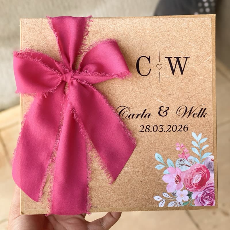 Fita Chiffon Rosa Artesanal Rústica Desfiada para casamentos, caixas padrinhos, festa