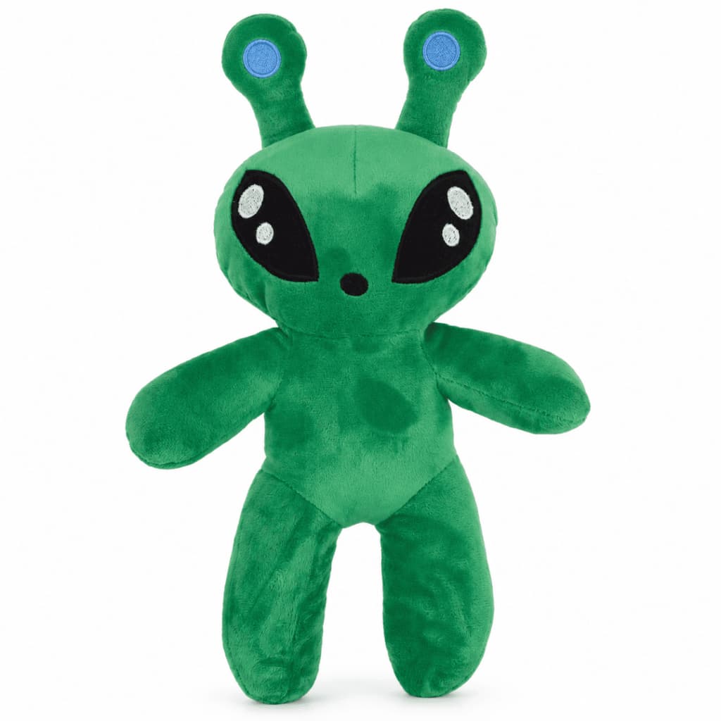 Et De Pelúcia Verde Com Ventosa 35cm Boneco Alienígena Presente Fofo Divertido