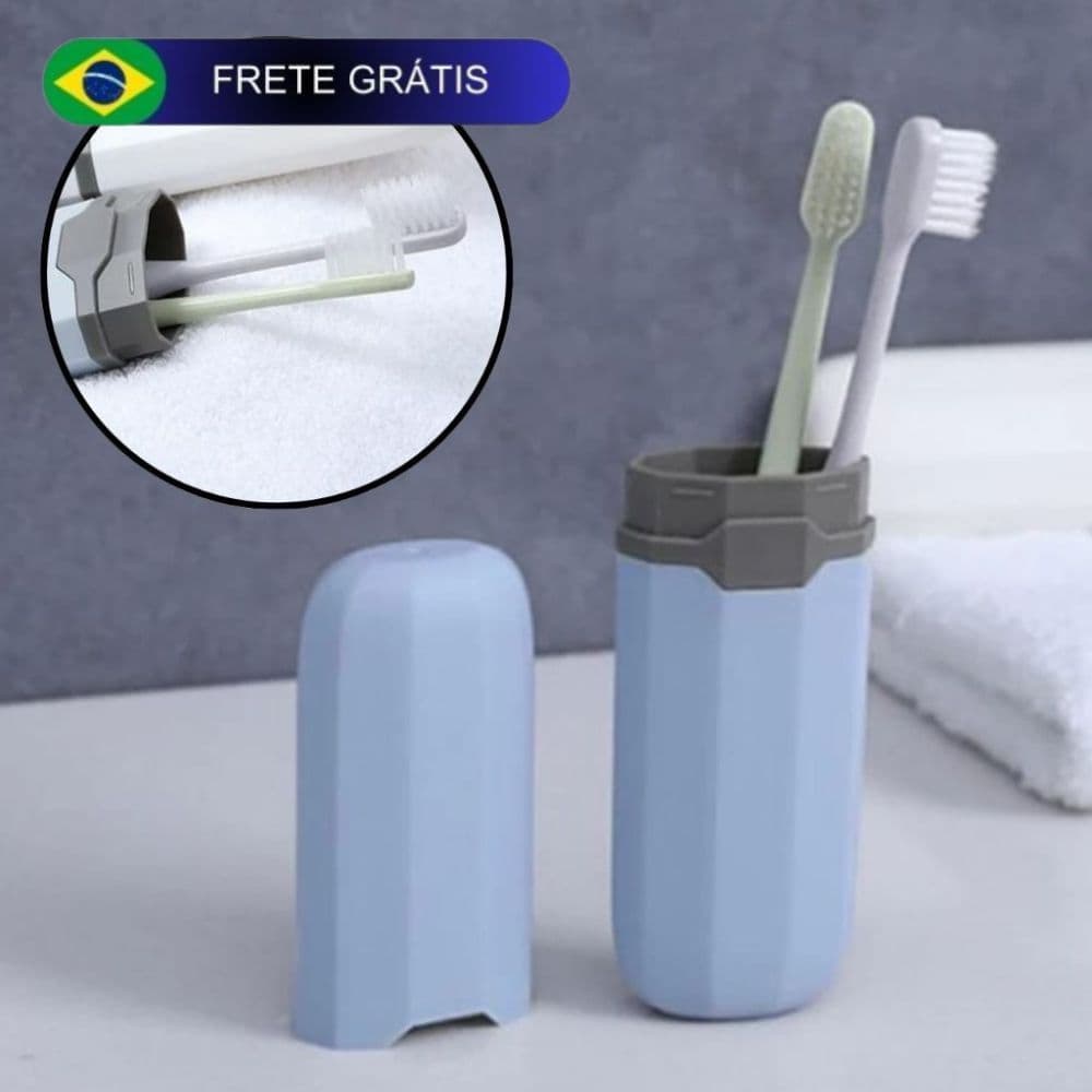 Porta escova de dentes resistente transparente estojo para bolsas e necessaries