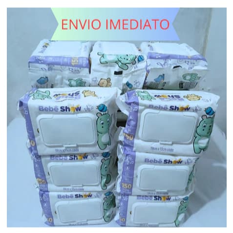 Toalha Umedecida Bebê Show Caixa Fechada 1800 Folhas Lenço Umedecido Infantil Higiene Diária Bebê