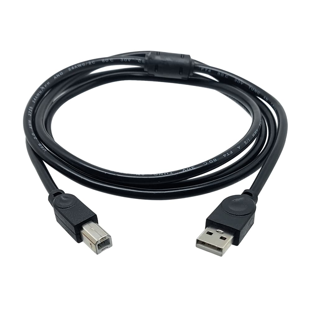 Cabo USB para Teclado Musical MIDI USB A para B 1,5 m - Controlador MIDI.