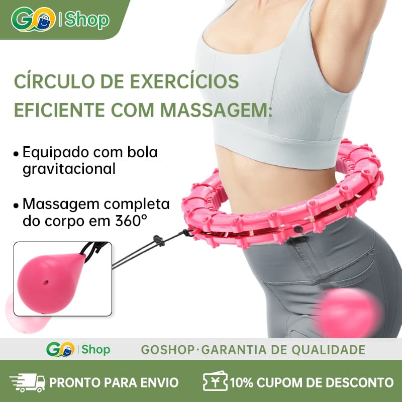 bambolê Pro Hula Hoop inteligente Massagem magnética 3D cintura Emagrece Fortalece Abdômen