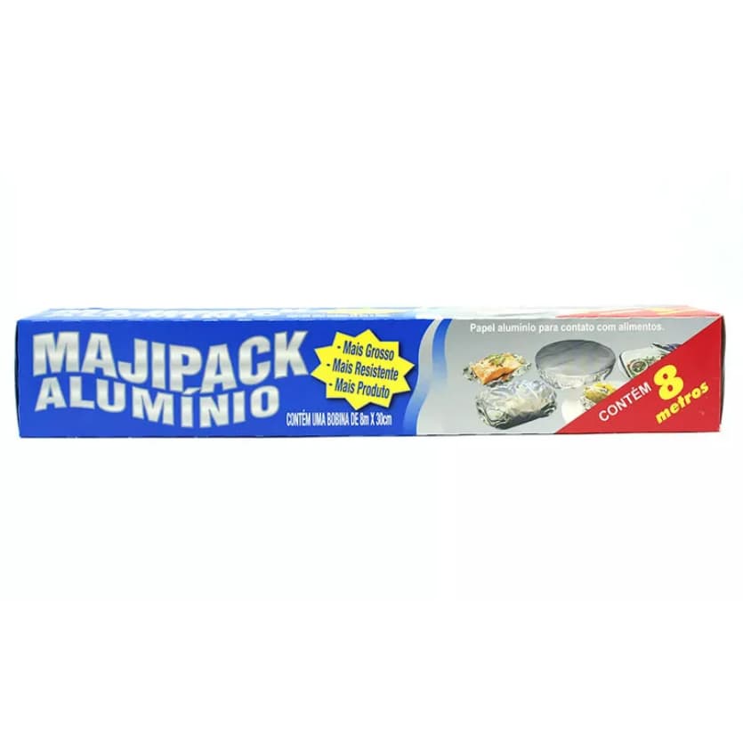 Rolo de Papel aluminio para alimentos Majipack 8 metros