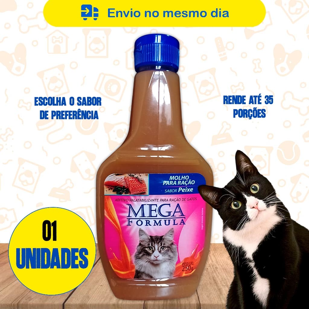 Molho Especial Para Ração Gato Cachorro - 250g