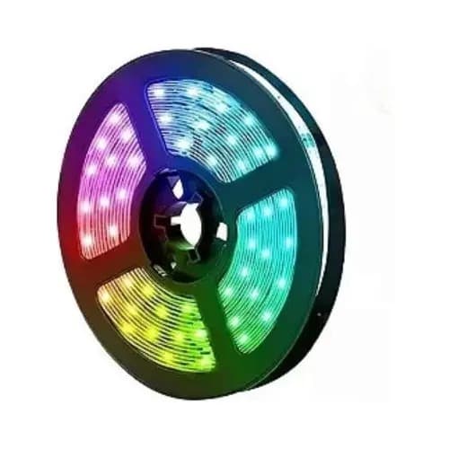 Fita Led Rgb 5050 Sem Silicone Rolo 5m