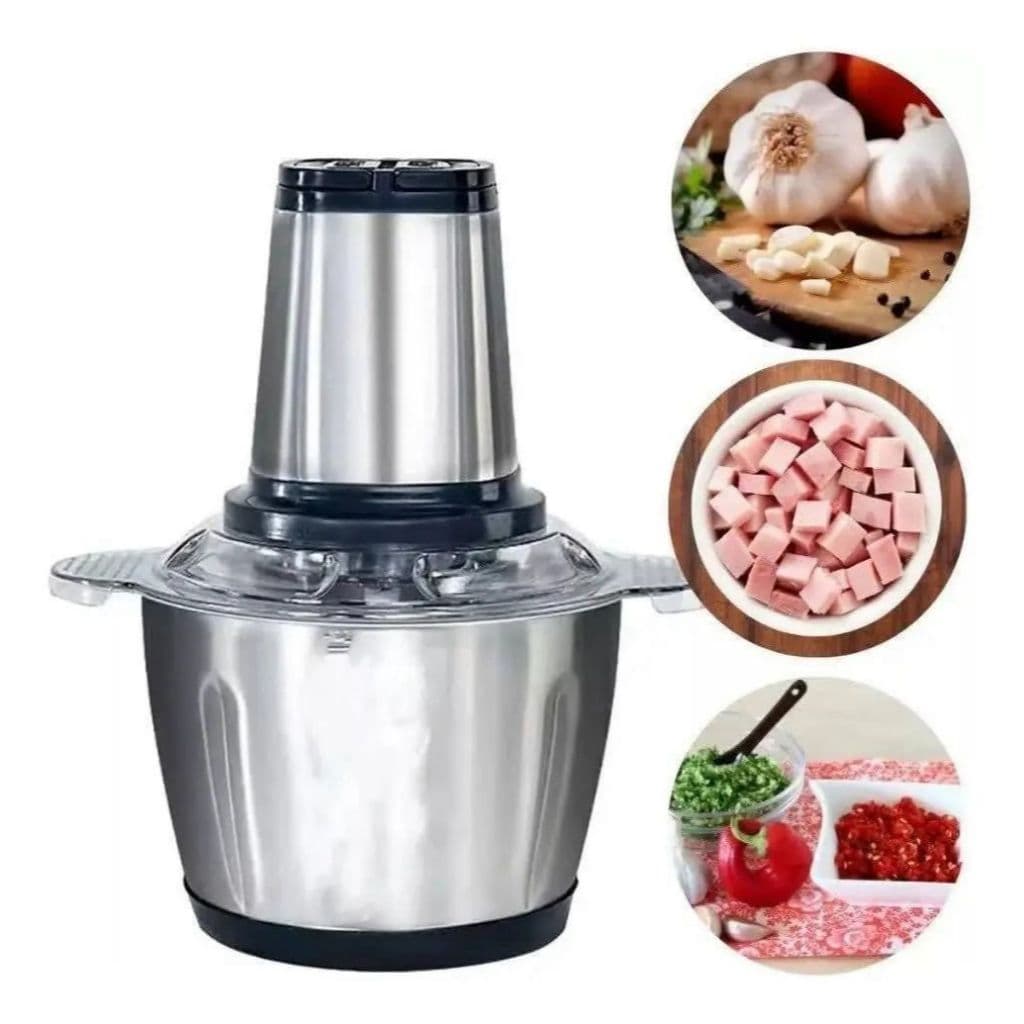Moedor Carne Elétrico Processador Legumes Triturador Inox5l 125V