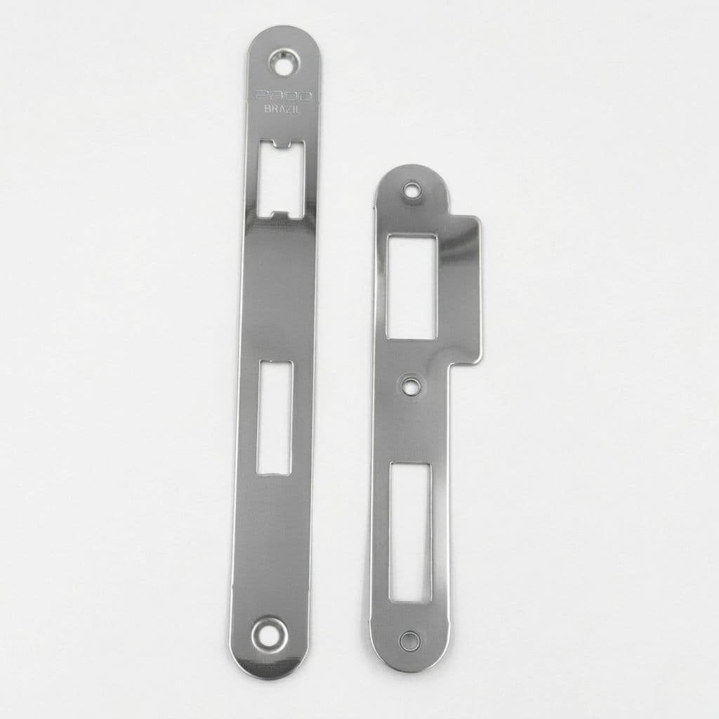 Kit Testa e Contra Testa Pado 40mm Cromada Raio Arredondado