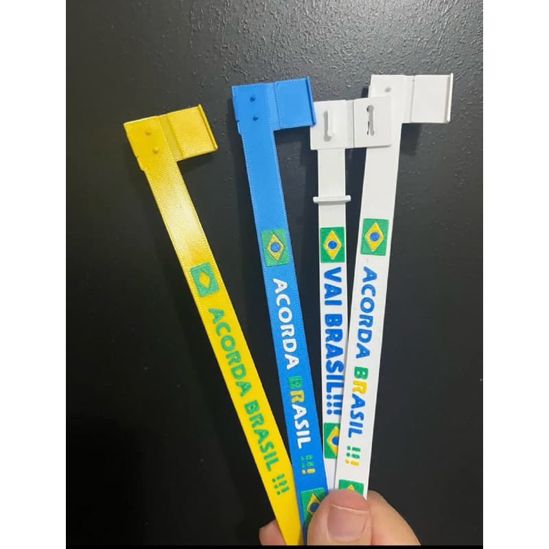 Pulseira Vai Brasil / Acorda Brasil Ajustável – Torcida Copa Futebol Evento Patriota Festa Brasil