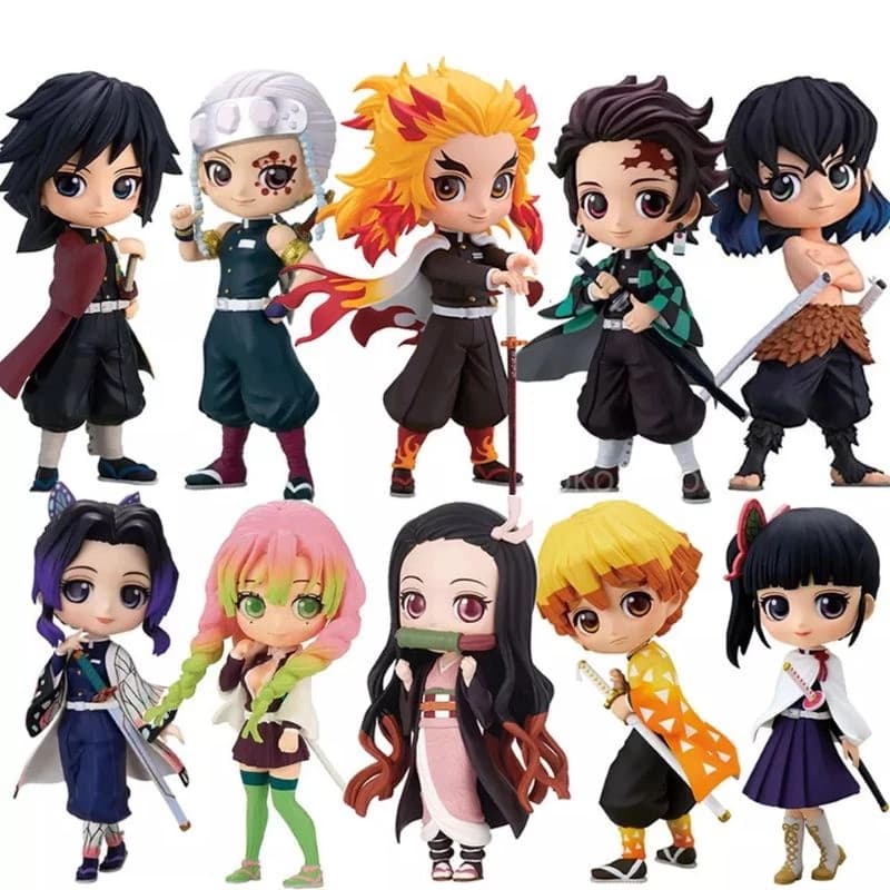 Figura de ação Demon Slayer Tanjiro Nezuko Zenitsu Tomioka Mitsuri Rengoku - Kimetsu no Yaiba Anime