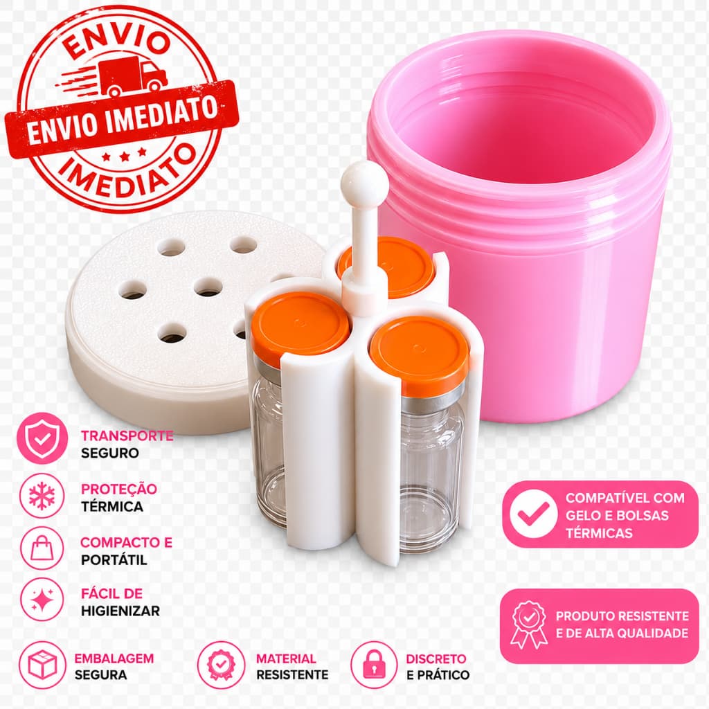 Organizador Porta Frascos Compacto com Proteção