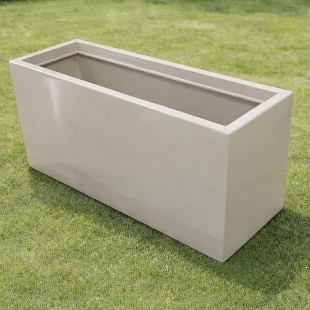 Jardineira Grande Polida 80cm Comprimento x 39,5cm Altura - Jardineira de Polietileno com Prato