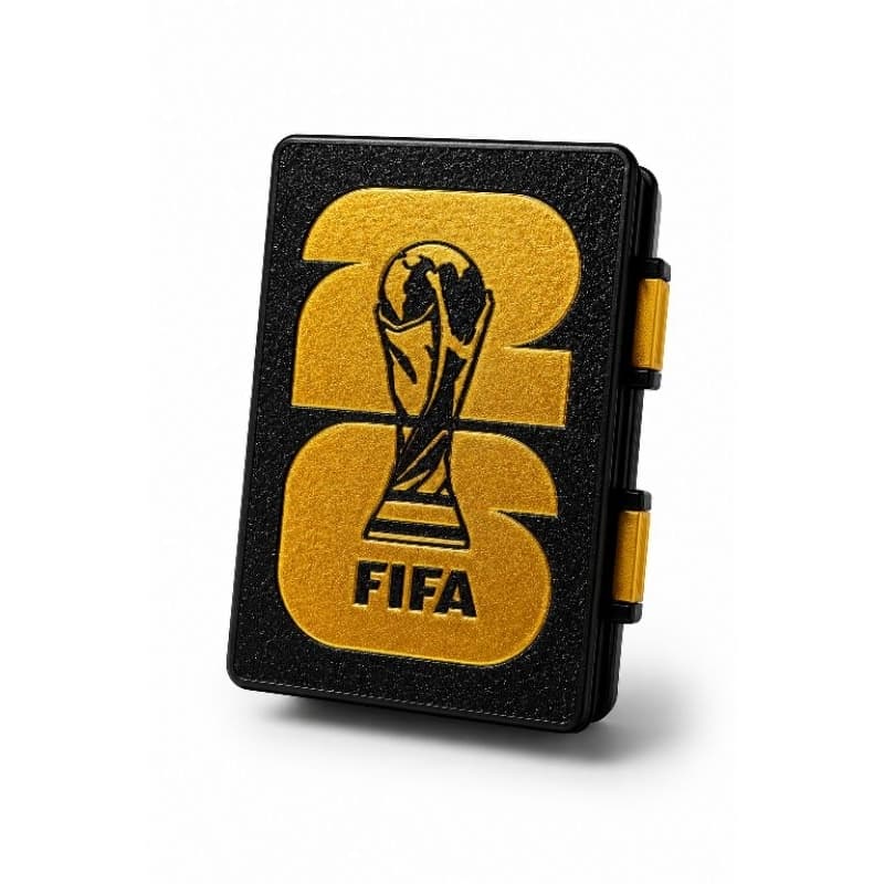 porta figurinhas Premium duplo case organizador top taça dourada