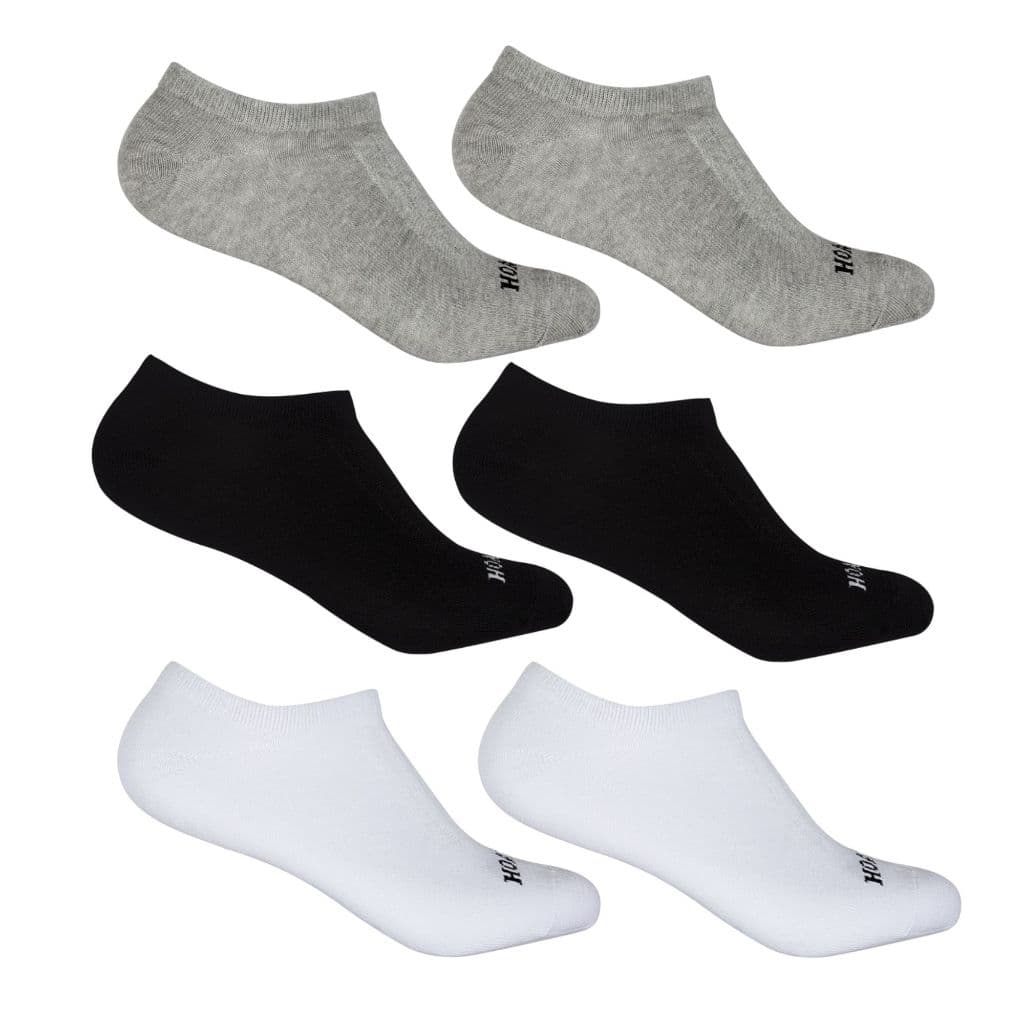 Kit 3 Pares Meia Algodão Hoahi Cano Invisível 38 A 43 Adulto Calcanhar Verdadeiro