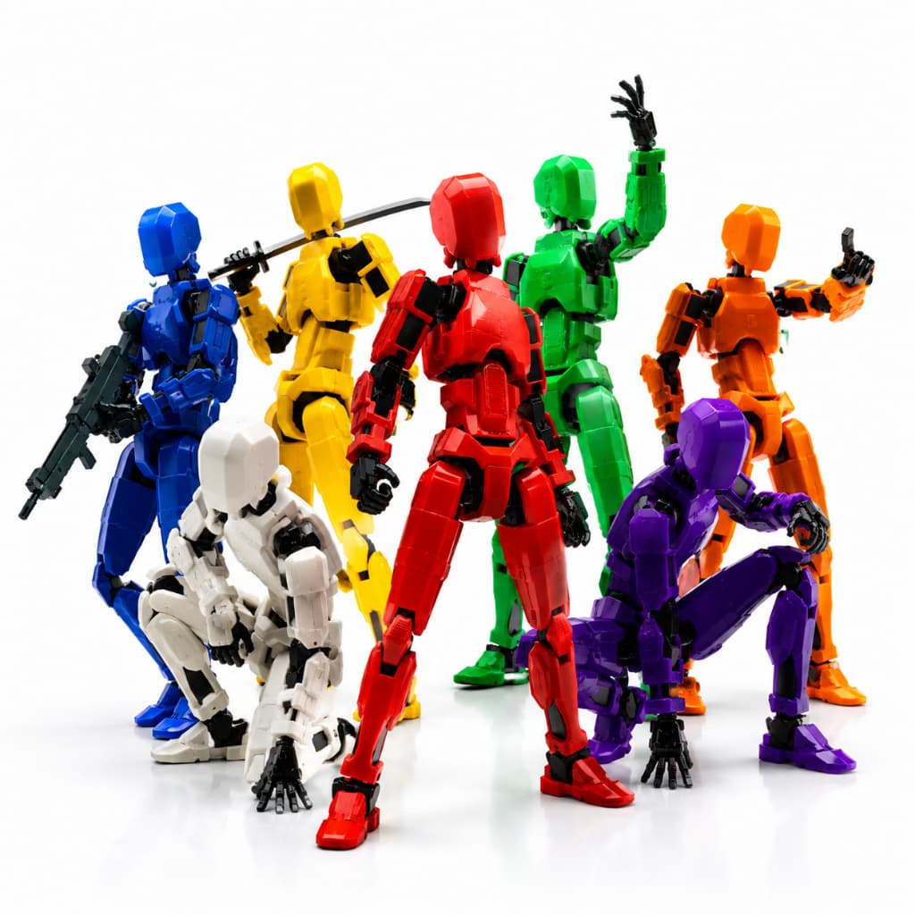Boneco Dummy 13 Brinquedo Robô Multiarticulado 3d + acessórios Brinde