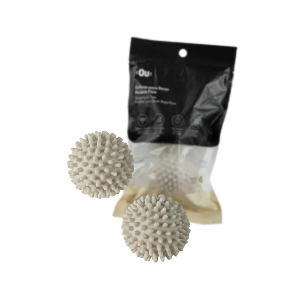 Kit 2 Esferas Bolinhas Para Secadora De Roupas Dryer Ball Pvc Acelera Secagem Evita Roupa Amassada