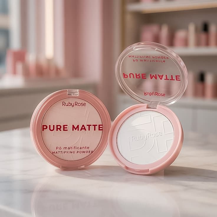 Ruby Rose Pó Compacto Matificante Pure Matte Controle da Oleosidade