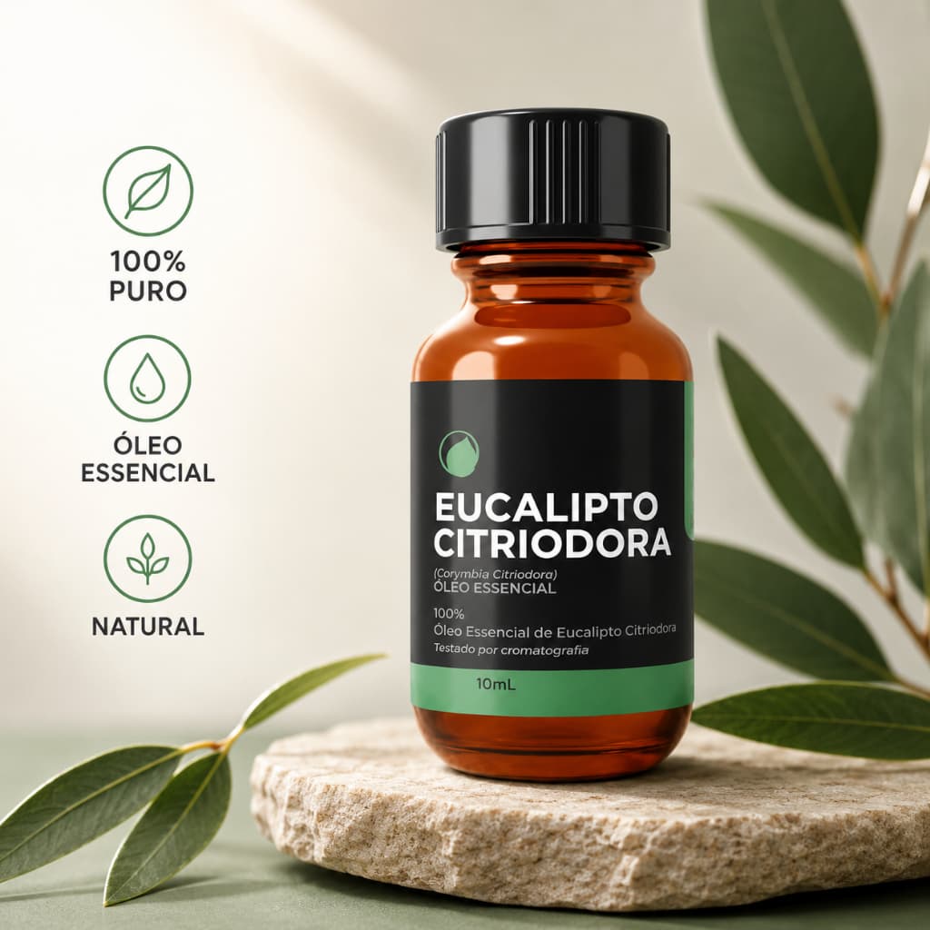 Óleo Essencial Eucalipto Citriodora 10ml Tropfen 100% Puro Natural Original Terapêutico