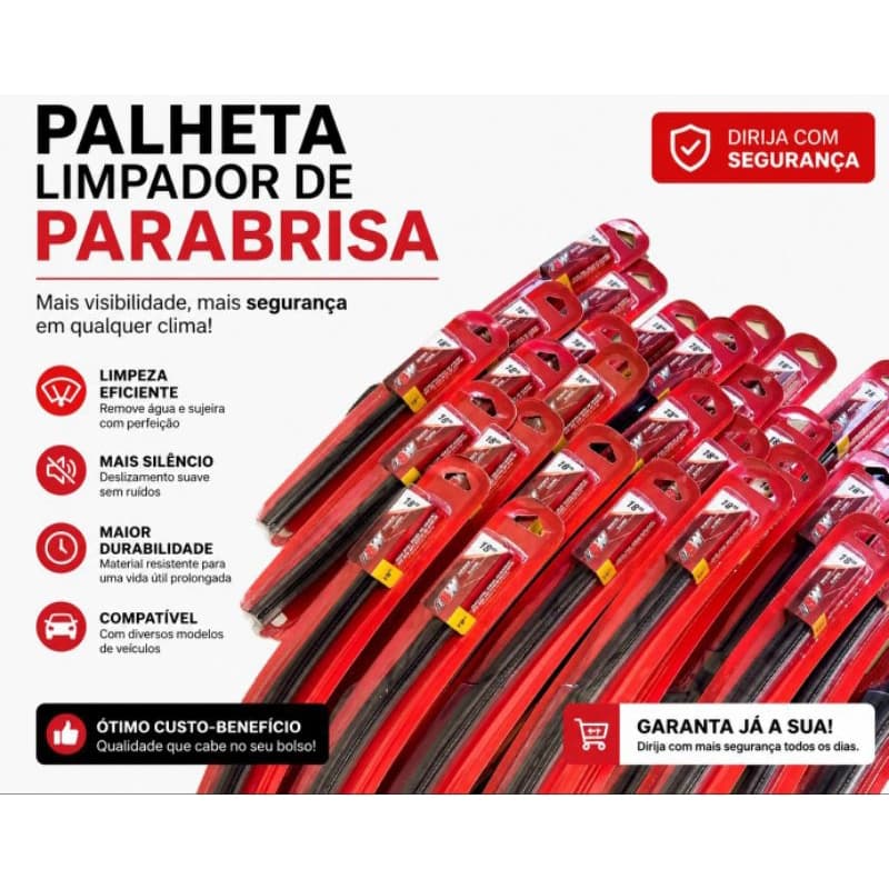 Palheta Limpador De Para-brisa Universal Silicone Alta Durabilidade 13 14 15 16 17 18 19 20 21 22 23 24 26