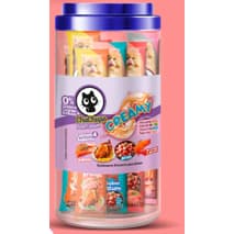 Petisco Gatos Chuchups Cream Pote Sortido Com 24 Sachês