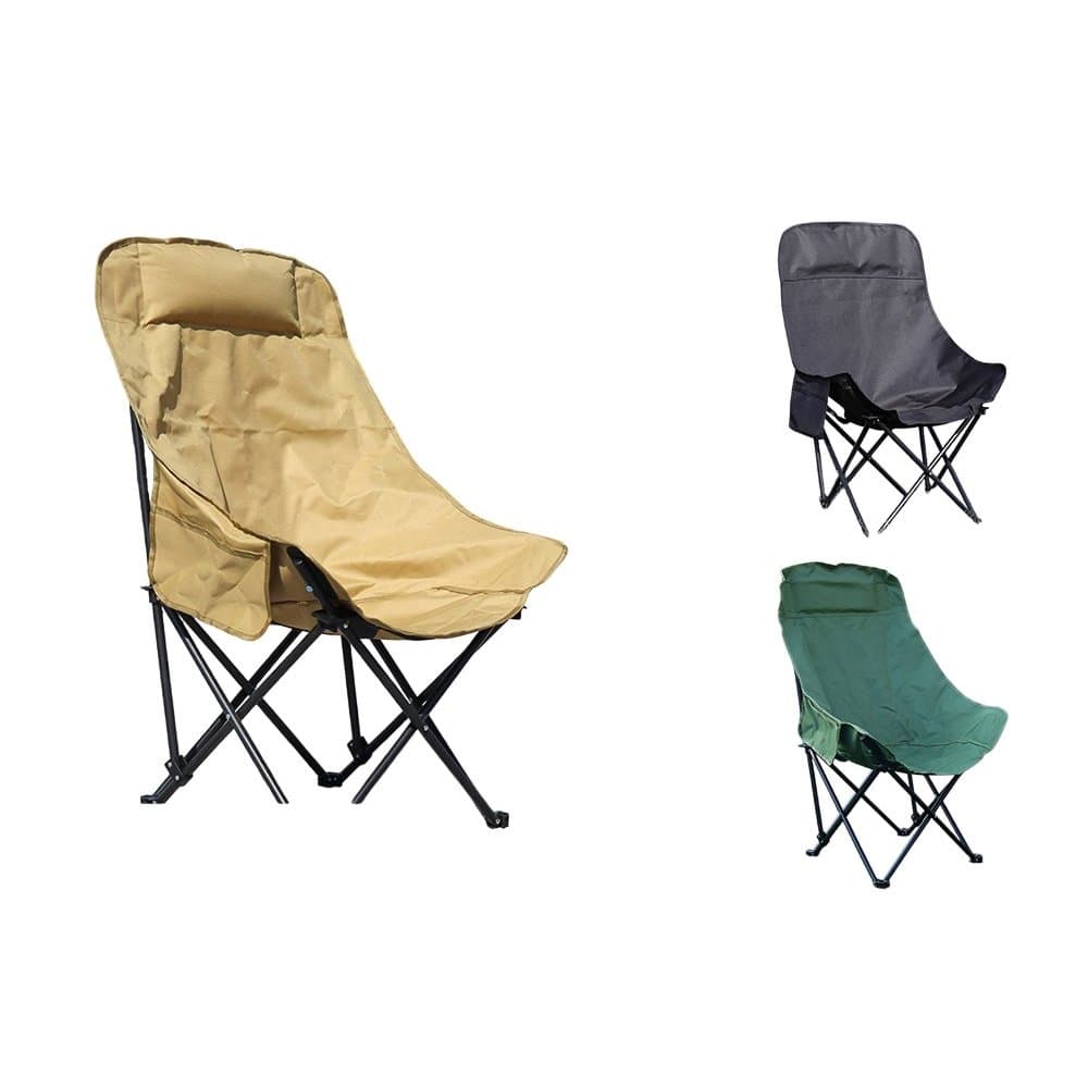 Cadeira De Camping Dobrável Reforçada Aço Suporta 120kg
