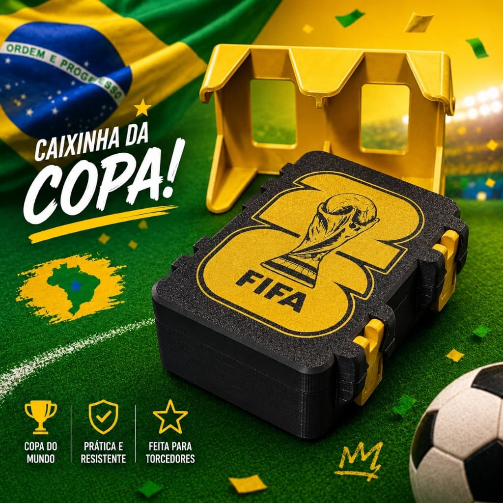 Caixa Porta Figurinhas Organizador Premium para Colecionadores