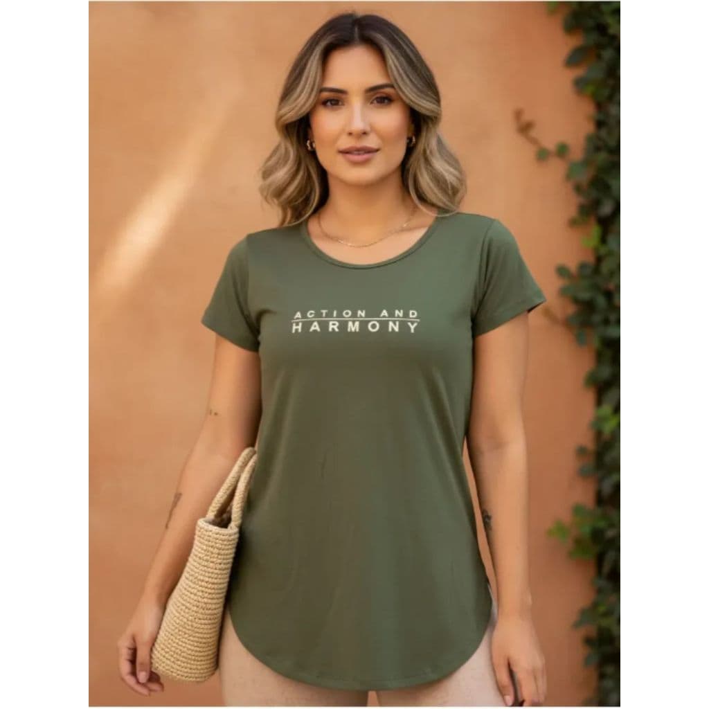 Blusa Feminina Academia Fitness Action Verde