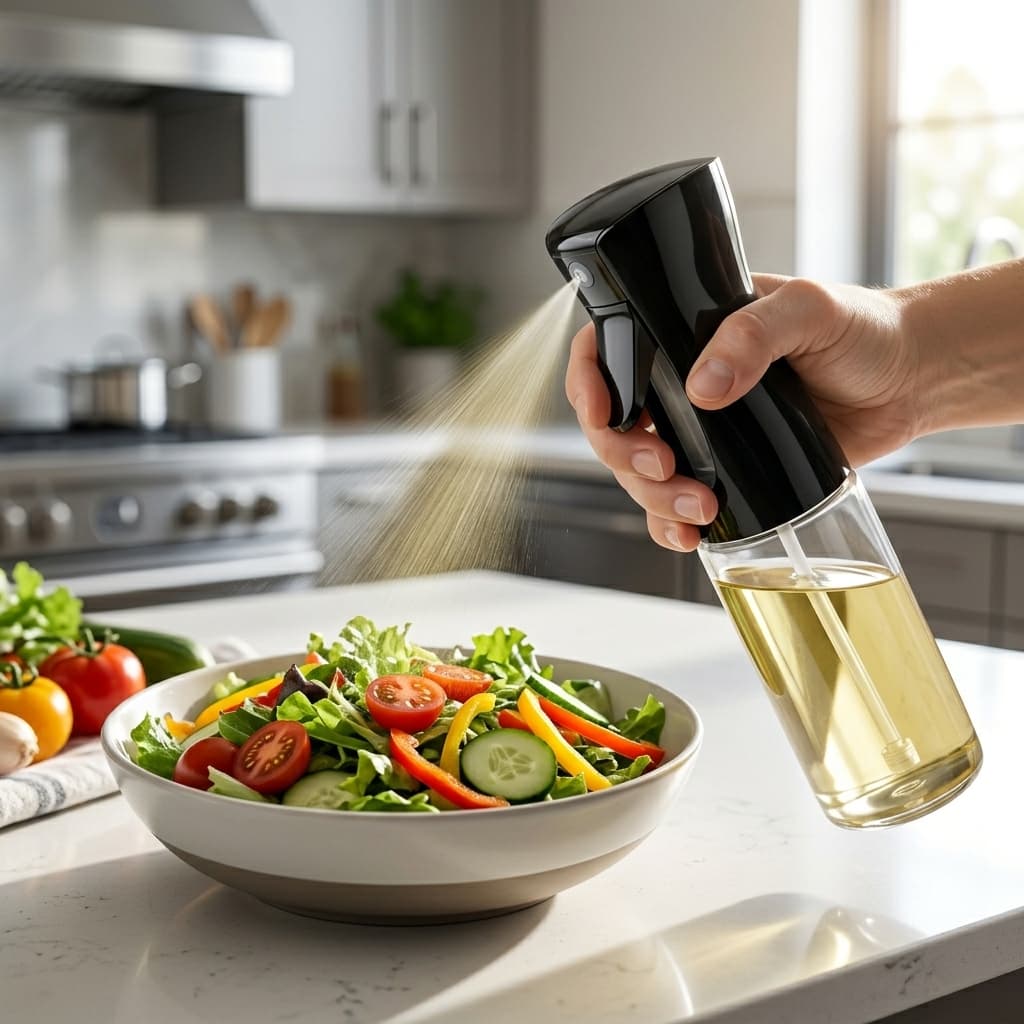 Kit 2 Spray Azeite E Vinagre Vidro 240ml Borrifador De Cozinha Gourmet Luxo Kit 2 Peças