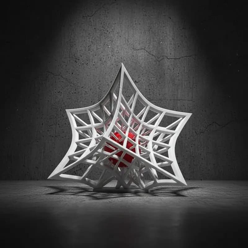 Escultura Deformação do Espaço-Tempo | Arte Científica Inspirada na Gravidade, Universo e Relatividade