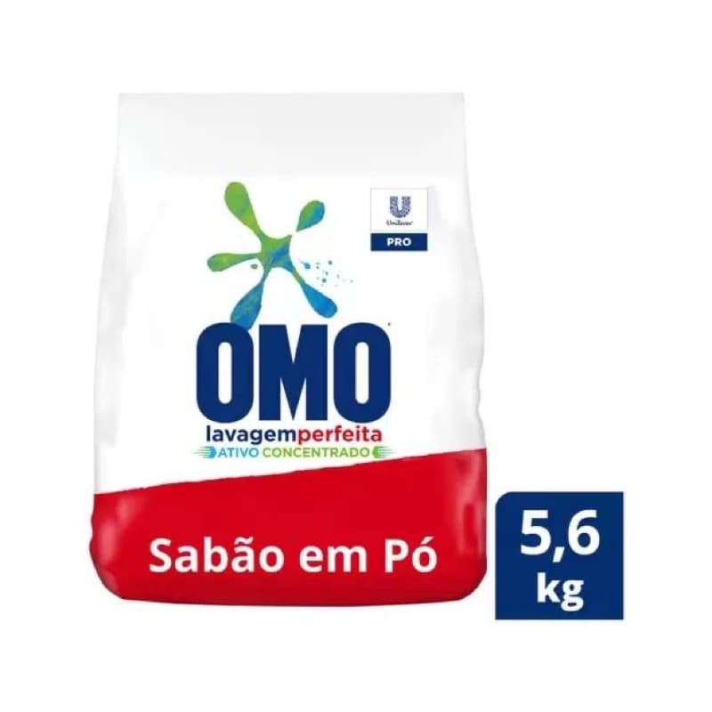 Sabão em Pó OMO, Brilhante e Surf – Limpeza Profunda e Alto Rendimento linha Pro da Unilever