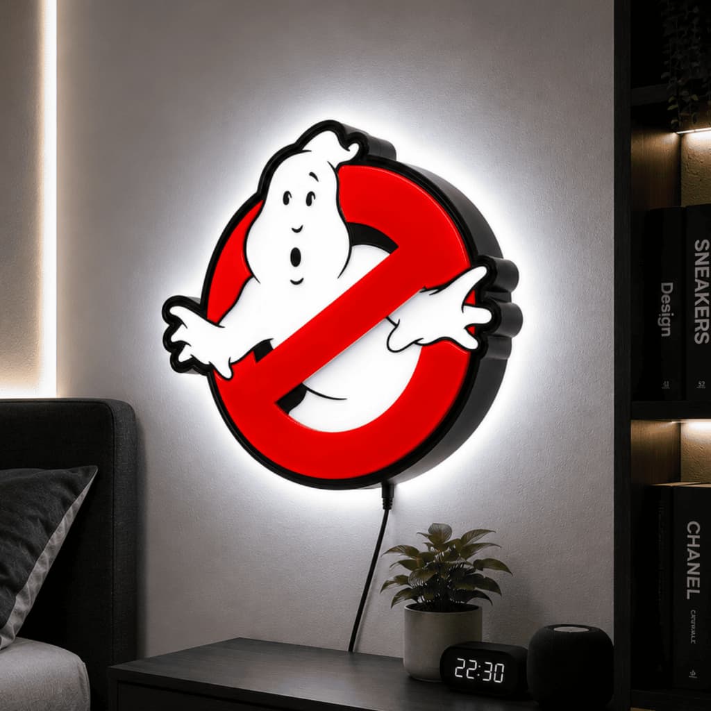 Luminária Temática do Filme Caça-fantasmas - Ghostbusters - Setup Gamer - Quarto