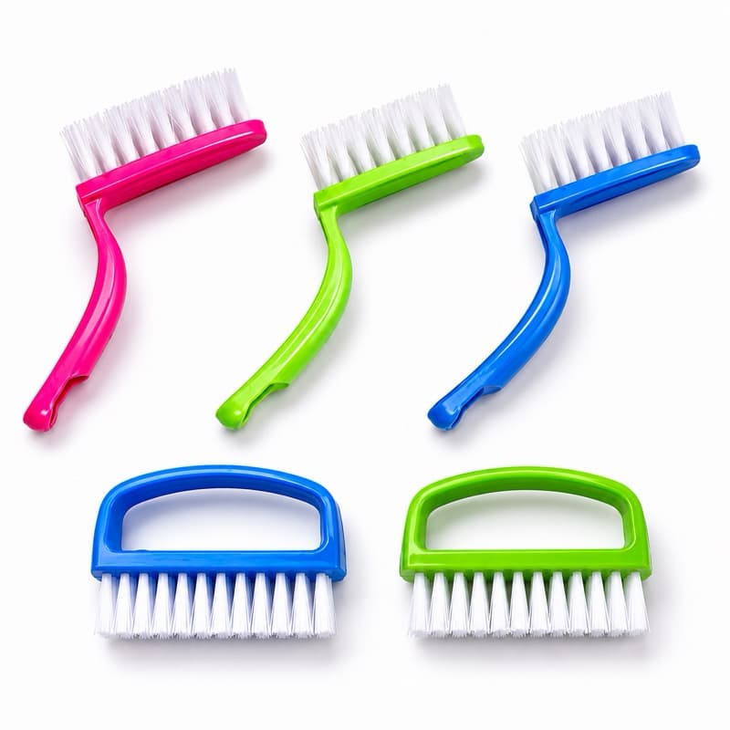 Kit 5 Escovas Multiuso Limpeza Unhas Roupas Cantos