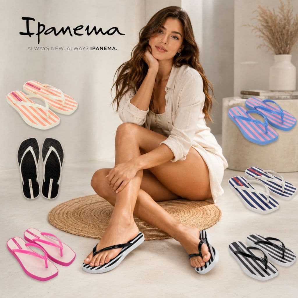 Chinelo Sandalia Feminina Tiras Finas Ipanema Mulher Casual Moda Dia a Dia Grendene Original