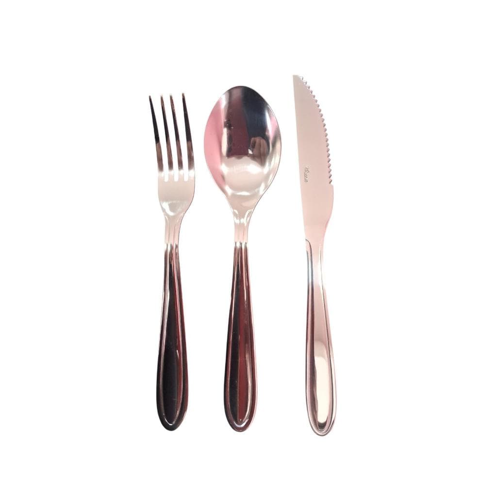 Jogo Talher Mesa com  3 peças  Em Aço Inox
