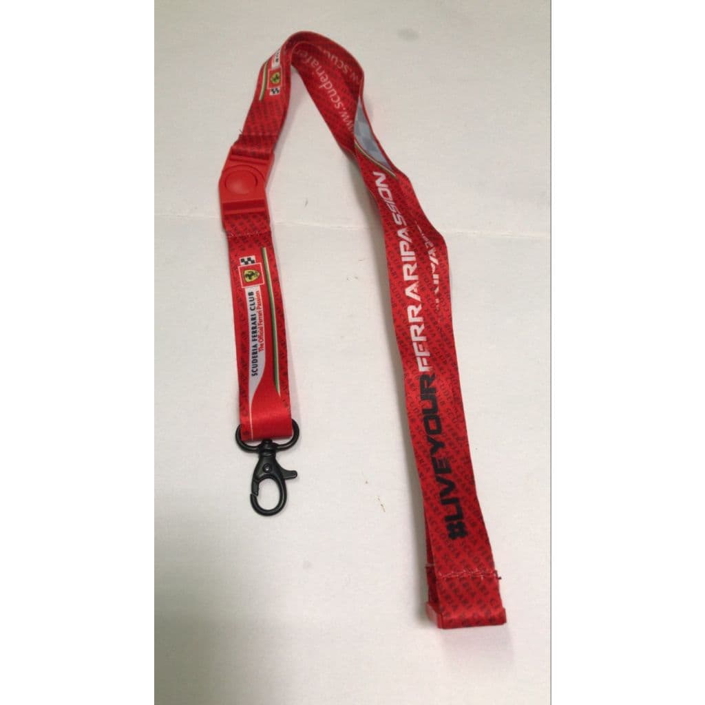 Kit 10 Cordões P/ Crachá Ferrari Scuderia Engate Rápido Colecionador