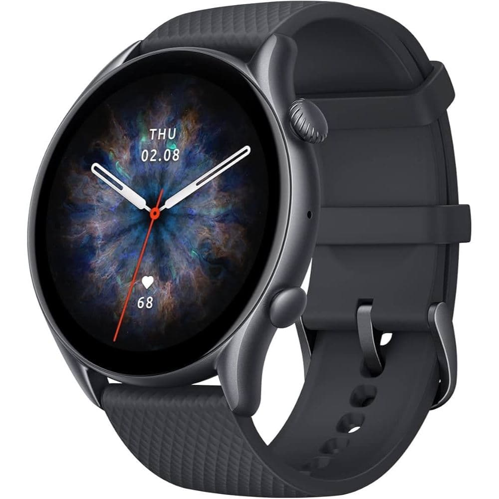Smartwatch Amazfit GTR 3 Pro Infinite Black — AMOLED, GPS, +150 Modos Esporte, Alexa