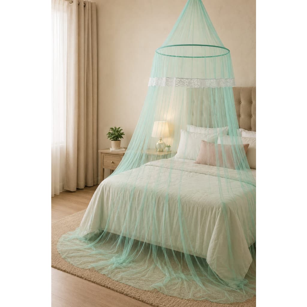 Mosquiteiro de teto Cama casal Box dos Sonhos – Proteção, Conforto e Elegância para suas noites! ✨🛏️