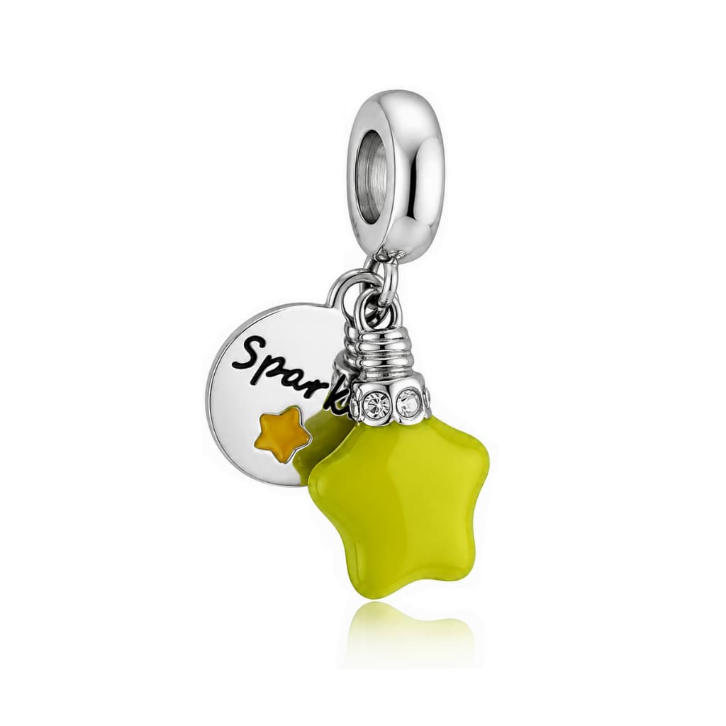 Berloque Aço Inox Estrela Sparkle