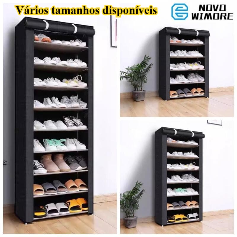 [HWC]Organizador de Sapatos Preto Desmontável,Grande Capacidade,Diversos Tamanhos para Quarto e Hall