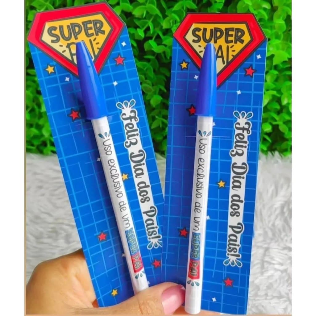 Cartão Marca Página Personalizada Dia dos Pais com Caneta - Dia dos Pais