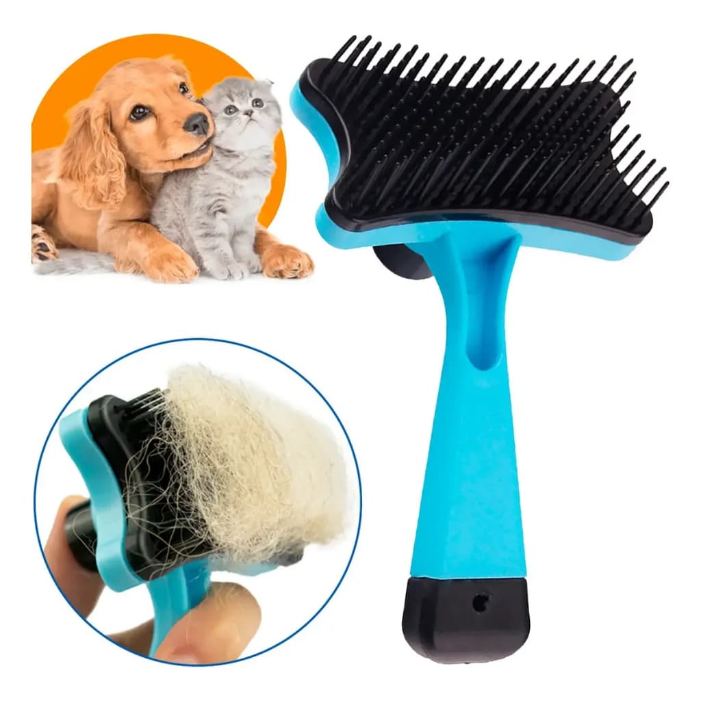 Escova Pelos Pet Automatica Rasqueadeira Magica Gato Cao