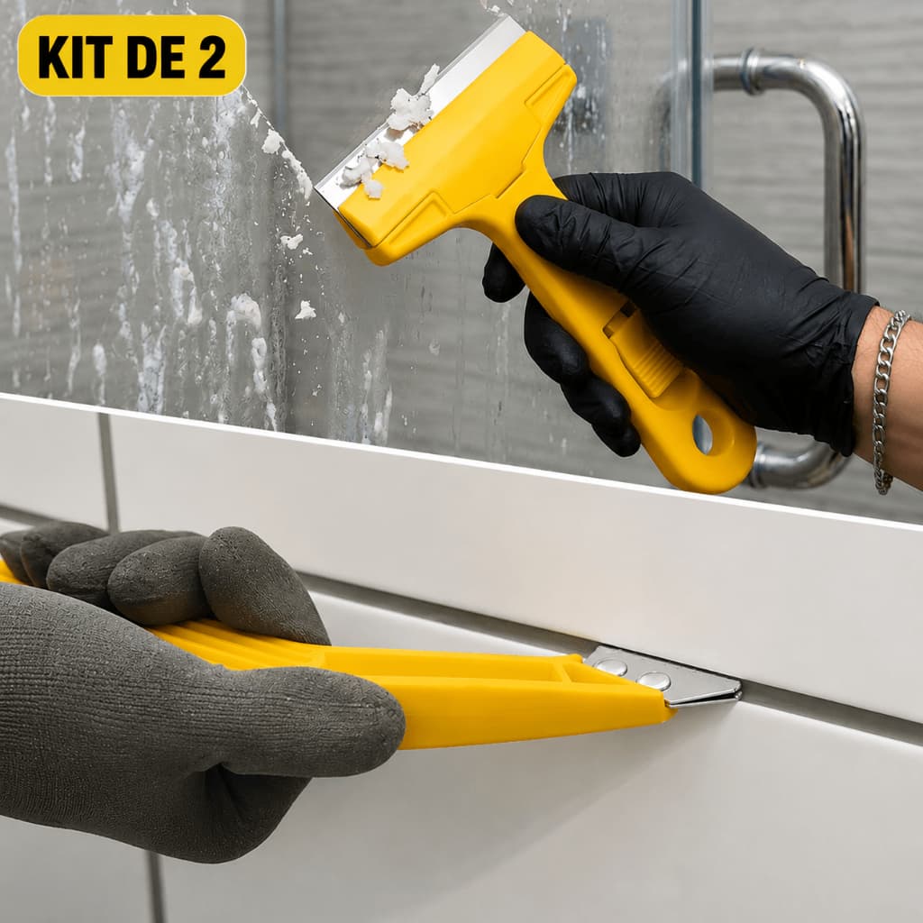 Kit Raspador Removedor de Rejunte Argamassa Profissional + Estilete Raspador de Vidro Adesivo Cola Multiuso