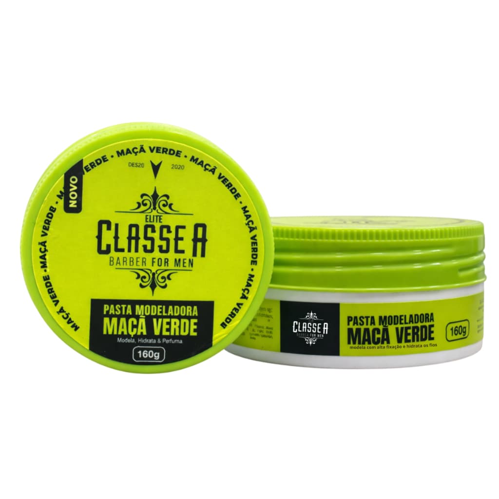 Pasta Modeladora Maçã Verde Classe A 160g Alta Fixação Masculina