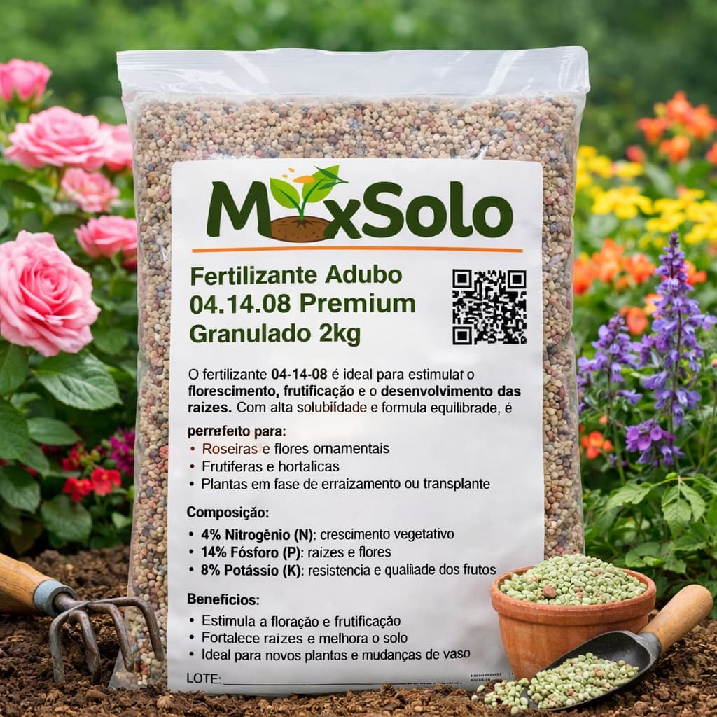 Fertilizante Adubo 04.14.08 Premium Granulado 2kg