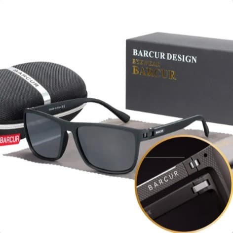 Óculos De Sol Barcur Masculino Polarizado Proteção Uv400 Original