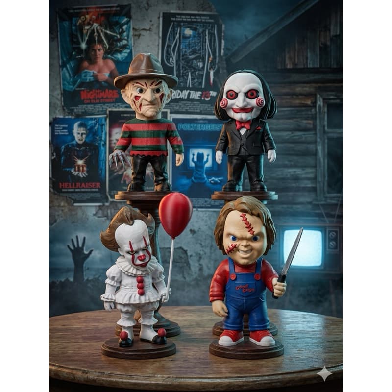 Bonecos Terror 80/90 15cm colecionaveis