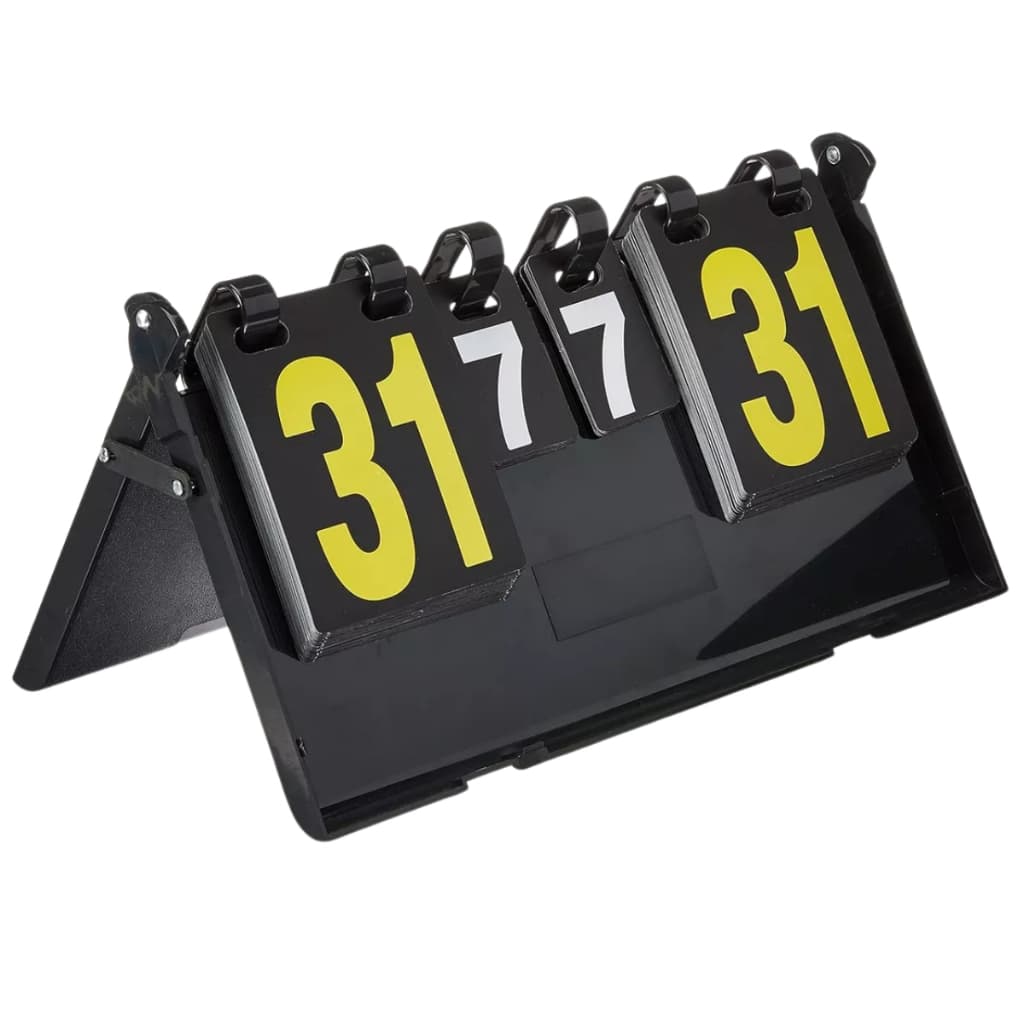 Placar De Mesa Contador De Pontos Marcador Manual Dobrável Preto